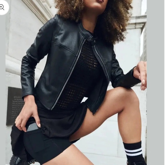 Spanx Leather-Like Moto Jacket NWT 3XL